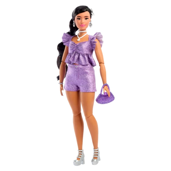 Barbie Purple Metallic Dress, Deluxe Style