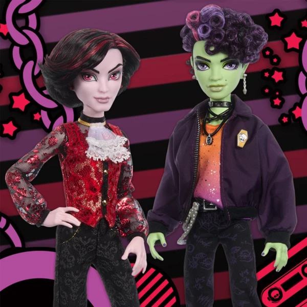 Monster High Kieran Valentine and Spelldon Cauldronello (2-Pack), Skullector