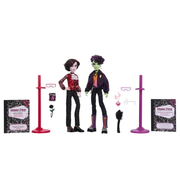 Monster High Kieran Valentine and Spelldon Cauldronello (2-Pack), Skullector