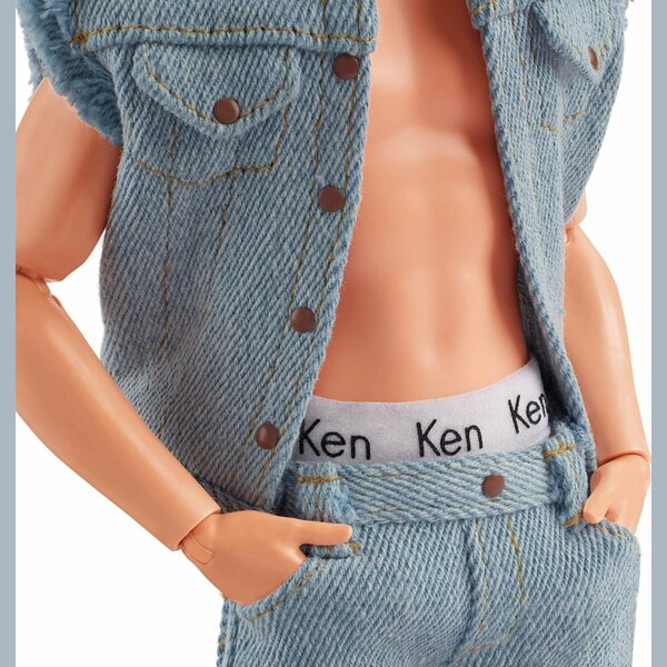 Barbie Ken, All-Denim Matching Set with Original Ken Signature Underwear, The Movie 2023