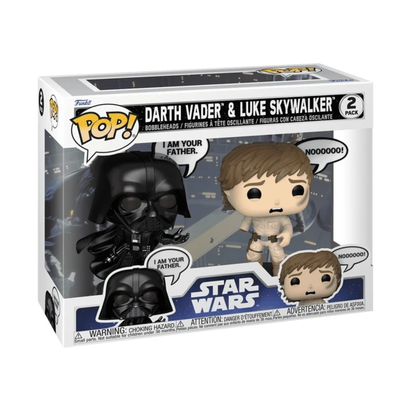 Funko Pop! Darth Vader & Luke Skywalker 2-Pack, Sayings