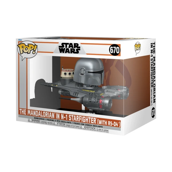 Funko Pop! RIDE The Mandalorian In N-1 Starfighter (With R5-D4), Star Wars