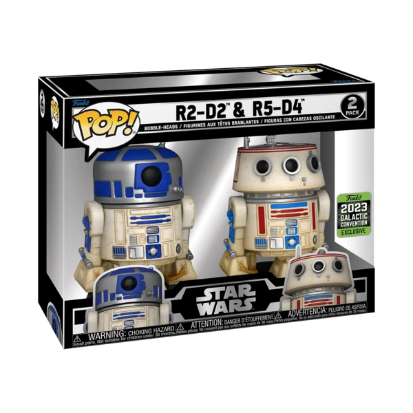 Funko Pop! 2-PACK R2-D2 & R5-D4, Star Wars (Galactic Convention)