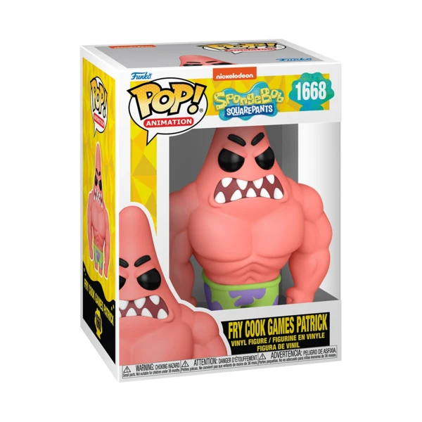 Funko Pop! Fry Cook Games Patrick, Spongebob Squarepants