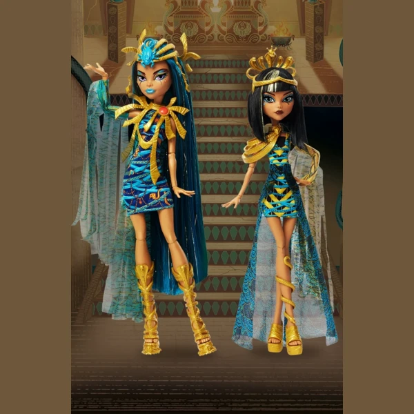 Monster High Mummy Majesties Cleo and Nefera De Nile, Two-Pack