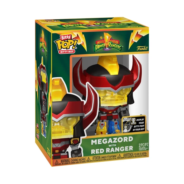 Funko Pop! Bitty Bot Megazord with Red Ranger, Movies & TV