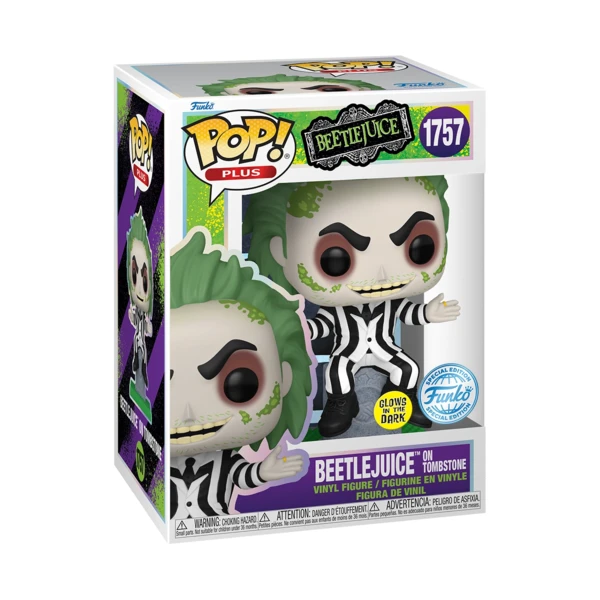 Funko Pop! PLUS Beetlejuice On Tombstone (Glow)