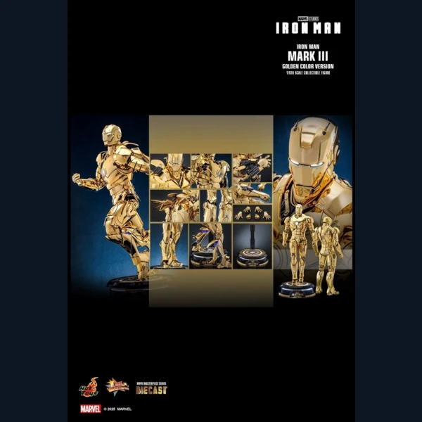 Hot Toys Iron Man Mark III (Golden Color Version)