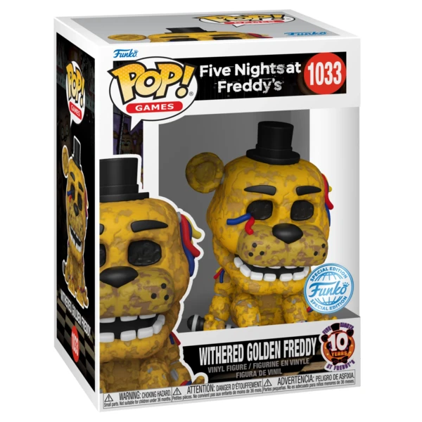 Funko Pop! Withered Golden Freddy, Five Nights At Freddy's