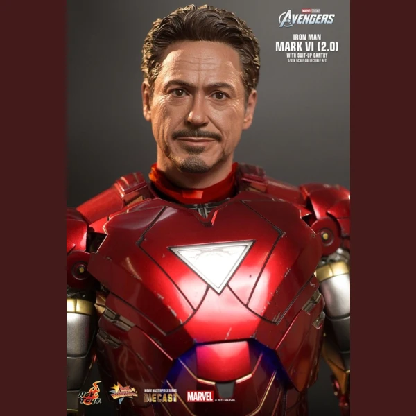 Hot Toys Iron Man Mark VI (2.0) with Suit-Up Gantry, The Avengers