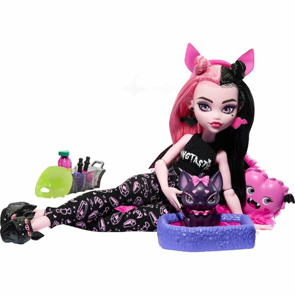 Monster High Draculaura with Pet Bat Count Fabulous, Creepover Party