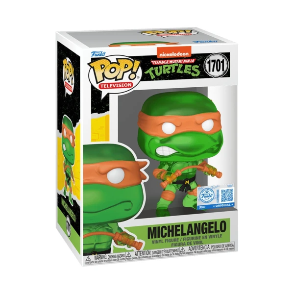 Funko Pop! Michelangelo (Translucent Green), Teenage Mutant Ninja Turtles
