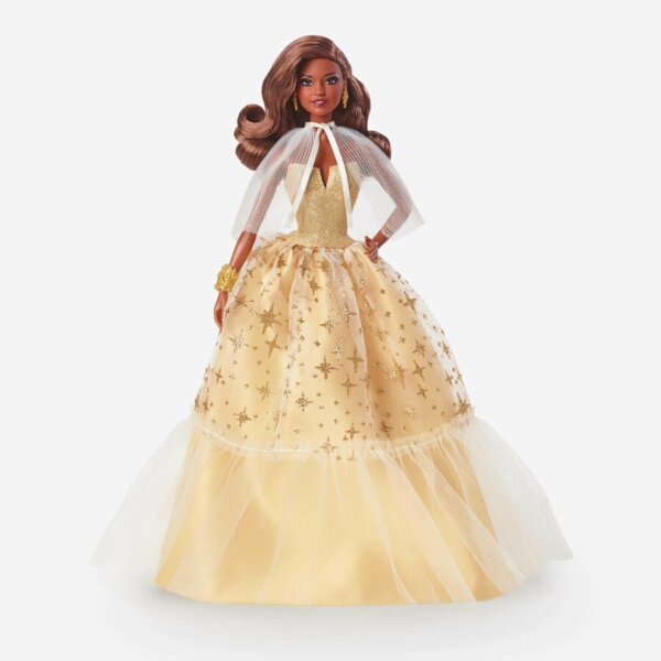 Barbie 2023 Holiday, Curly Brown Hair, 2023 Holiday Barbie