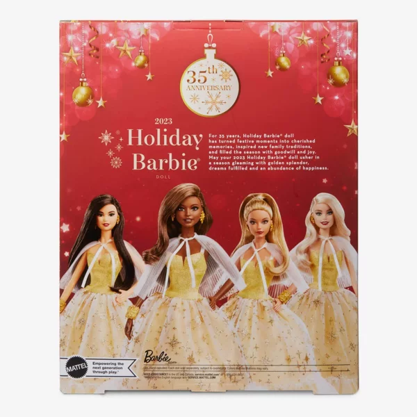 Barbie 2023 Holiday, Curly Brown Hair, 2023 Holiday Barbie