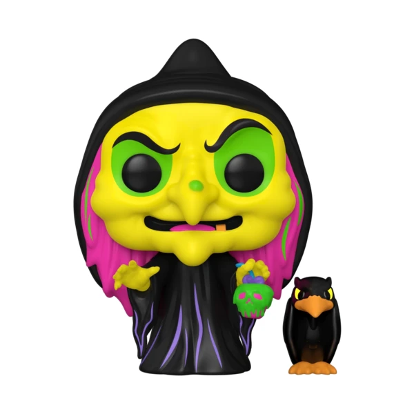 Funko Pop! Disguised Evil Queen With Raven (Black Light), Disney Villains