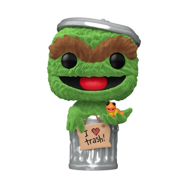 Funko Pop! Oscar the Grouch (Flocked), Movies & TV
