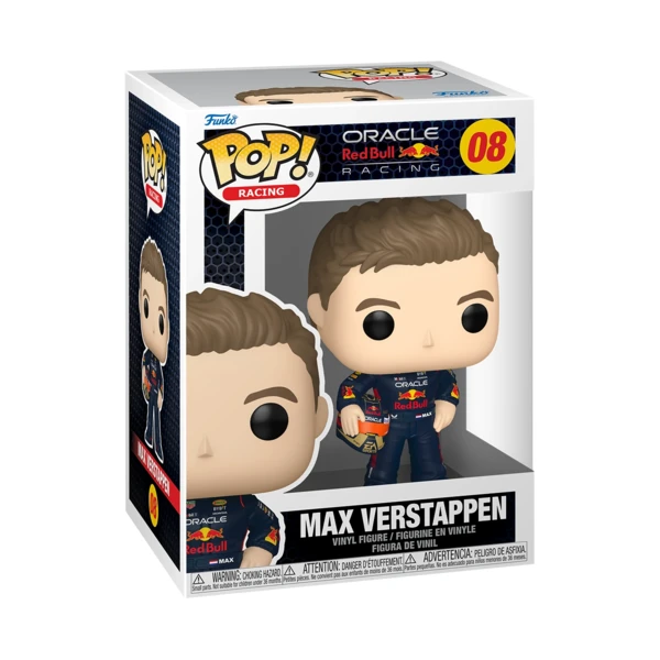 Funko Pop! Max Verstappen (With Helmet), Oracle Red Bull Racing