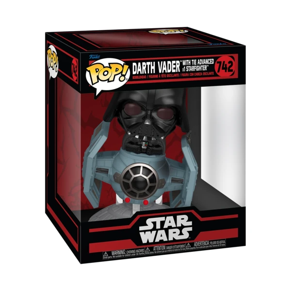 Funko Pop! RIDE Darth Vader With Tie Advanced X1 Starfighter, Star Wars: Dark Side