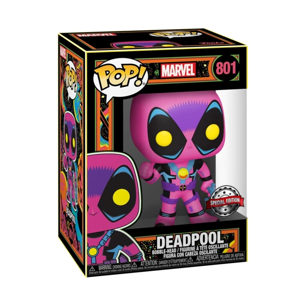 Funko Pop! Deadpool (Black Light), Marvel