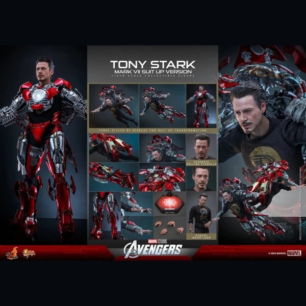 Hot Toys Avengers (2012) - Tony Stark (Mark VII Suit-Up) (Suit Up Version), The Avengers