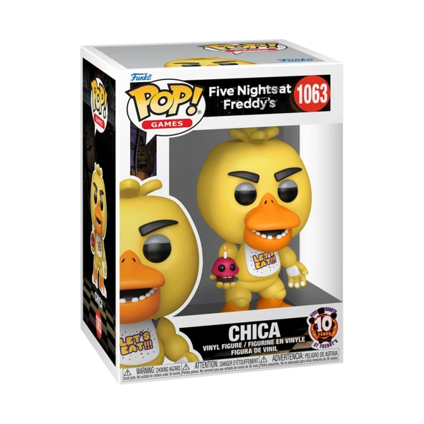 Funko Pop! Chica With Cupcake,  Five Nights At Freddy's (10Th Anniversary)