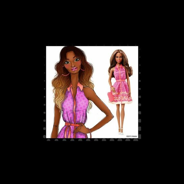 Barbie Fashionistas  Pink Sleeveless #CJV75 (2015), Fashionistas (wave 1)