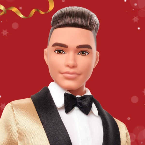 Barbie 2025 Holiday Ken, Brown Hair, Holiday Barbie