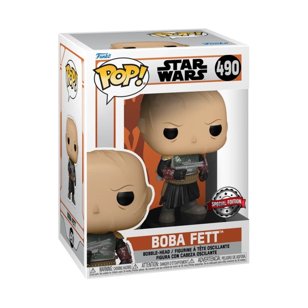Funko Pop! Boba Fett (Without Helmet), Star Wars: The Mandalorian