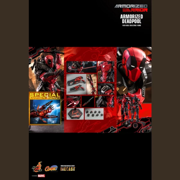 Hot Toys Armorized Deadpool Collectible Figure, Armorized Warrior [Armorized Warrior Collection]
