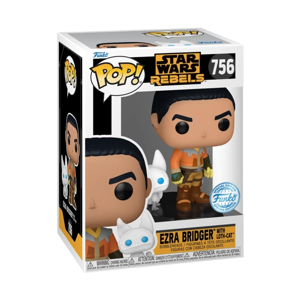 Funko Pop! Ezra Bridger With Loth-Cat, Star Wars: Rebels