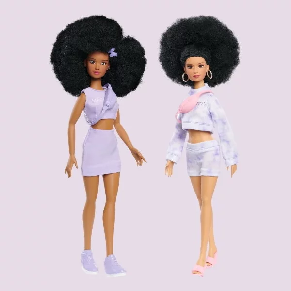 Purpose Toys Naturalistas Pixie Puff Peety & Penny 2-pack dolls