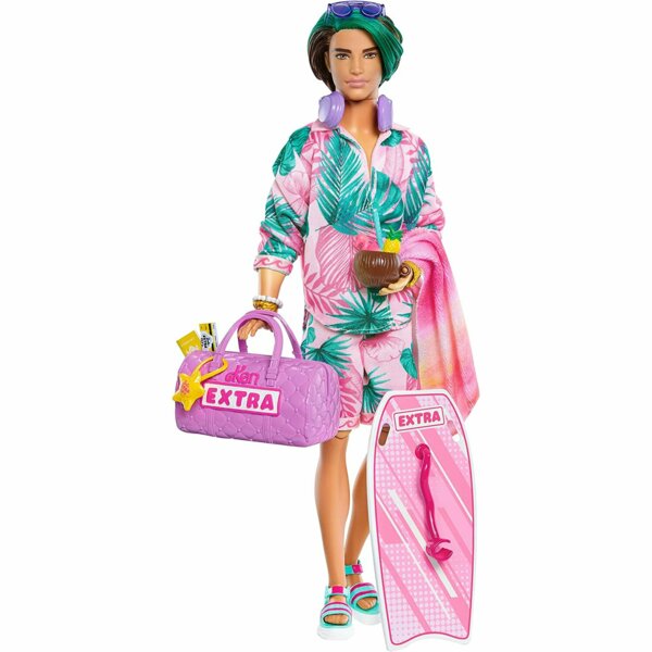 Barbie Extra Fly Ken Doll with Beach Fashion