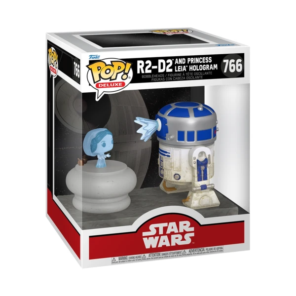 Funko Pop! DELUXE R2-D2 And Princes Leia Hologram, Star Wars