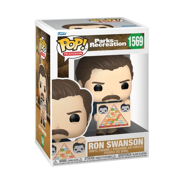 Funko Pop! Ron Swanson (With Pyramid Of Greatness), Parks And Recreation