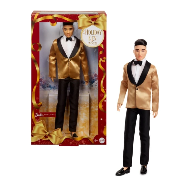 Barbie 2025 Holiday Ken, Dark Brown Hair, Holiday Barbie