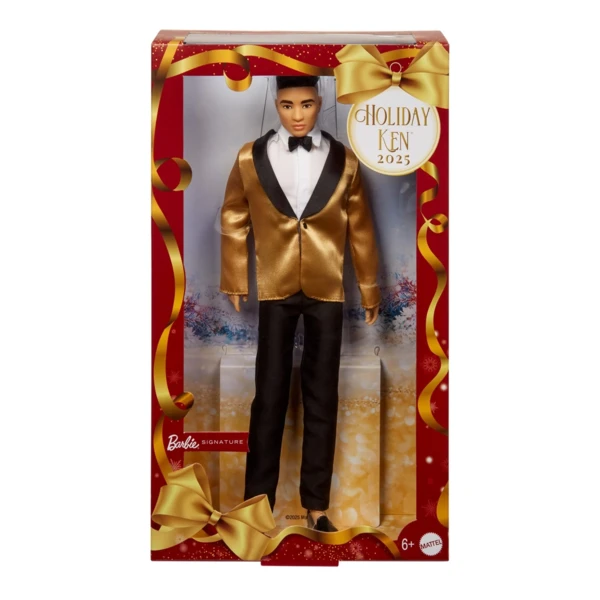 Barbie 2025 Holiday Ken, Dark Brown Hair, Holiday Barbie