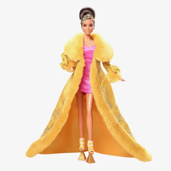 Barbie Guo Pei ® Wearing Golden - Yellow Gown, Lunar New Year