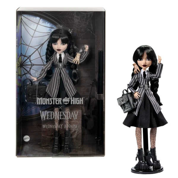 Monster High Wednesday Addams in Nevermore Academy Uniform