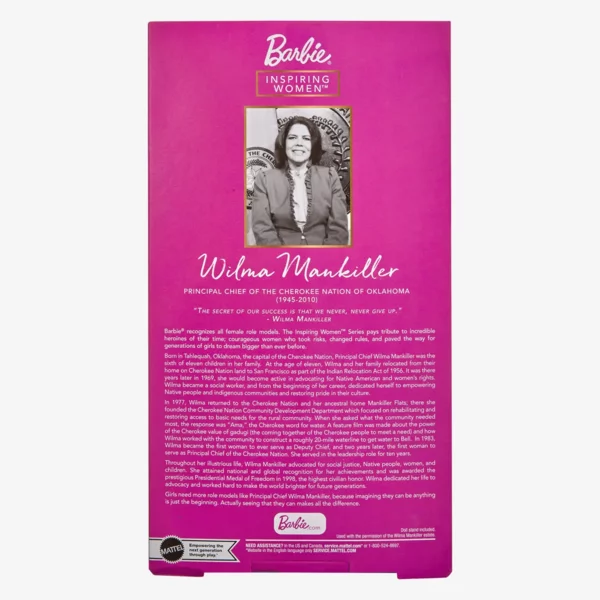 Barbie Wilma Mankiller, Principal Chief, Inspiring Women
