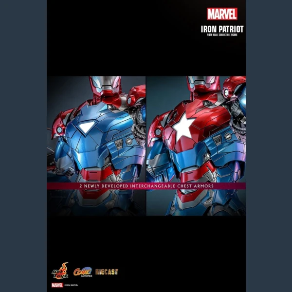 Hot Toys Iron Patriot,  Marvel Comics 