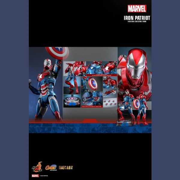 Hot Toys Iron Patriot,  Marvel Comics 