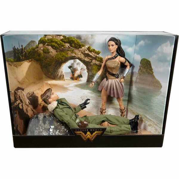 Barbie Steve Trevor & Diana, Wonder Woman Paradise Island Giftset, DC Superheroes