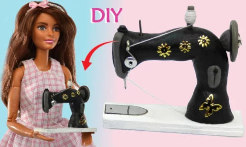 How to make a sewing machine for dolls. Polymer clay. DIY sewing machine for dolls. Polymer clay
