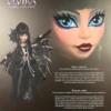 Elvira "Mistress of the Dark" is a captivating and controversial Skullector doll from Monster High