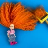 How I make new hair for my dolls.