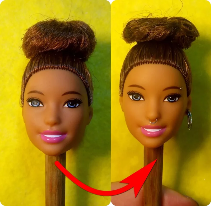 Piercing i tunele dla lalki Barbie