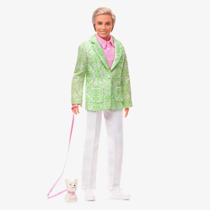 Barbie The Movie Signature Ken in White and Gold Tracksuit Exclusive Doll  HPK04 Gold,white