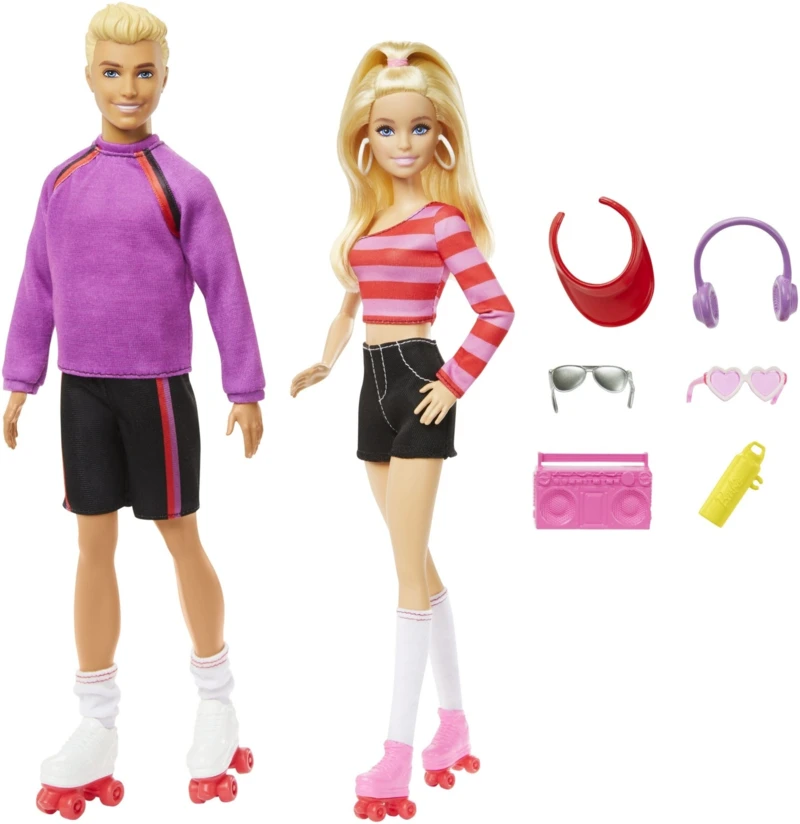 Mattel Barbie Ken and Barbie Fashionista Dolls 2 Pack - 65th