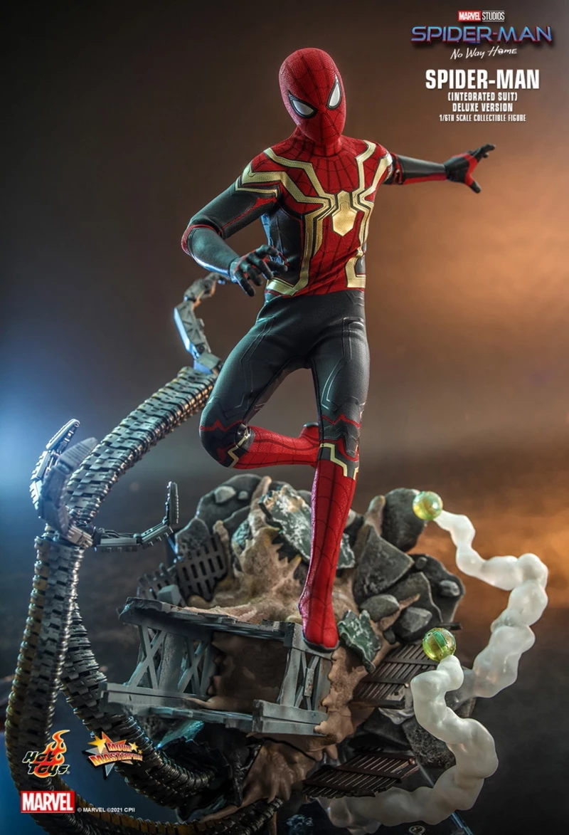 Hot Toys Spider-Man No Way Home Integrated Suit Deluxe Ver 1/6 Figure In  Stock