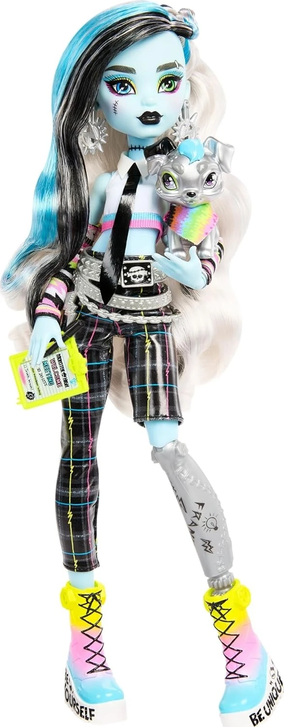 Mattel Monster High Frankie Stein witn pet Watzit (HNF87) cерії